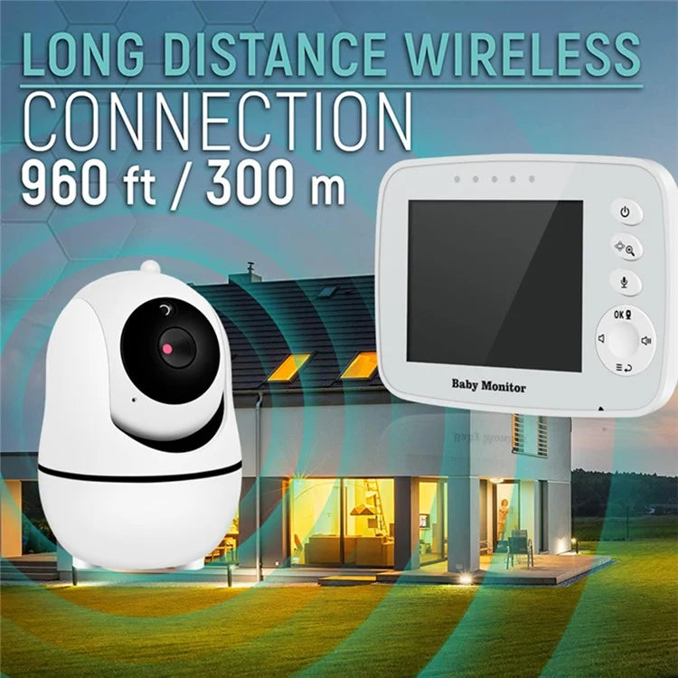 SM32PTA 3.5-inch Baby Monitor Two-Way Audio Night Vision Surveillance Camera