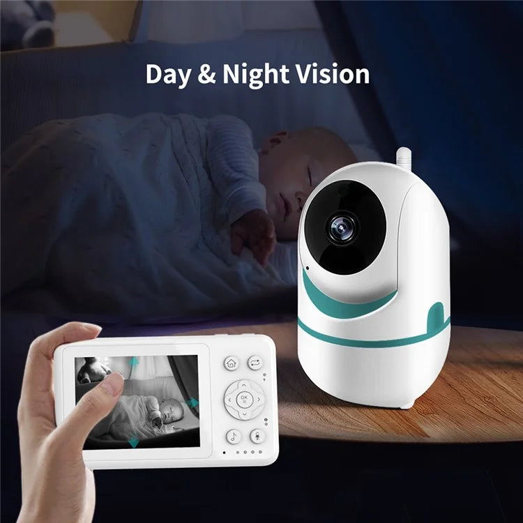 D031 3.2-inch LCD Baby Monitor 2 Way Voice Built-in Lullabies Home Baby Security Camera
