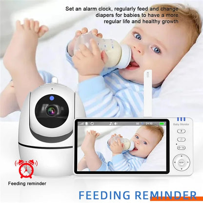 ABM501 5 Inch Video Baby Monitor 2.4G Wireless Two Way Audio Night Vision Security Camera
