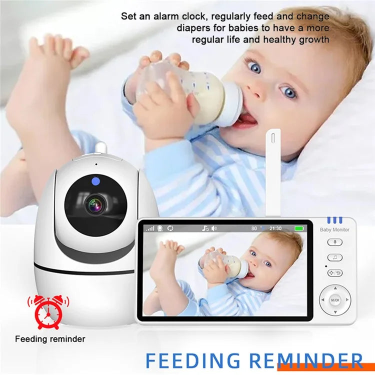 ABM501 5 Inch Video Baby Monitor 2.4G Wireless Two Way Audio Night Vision Security Camera