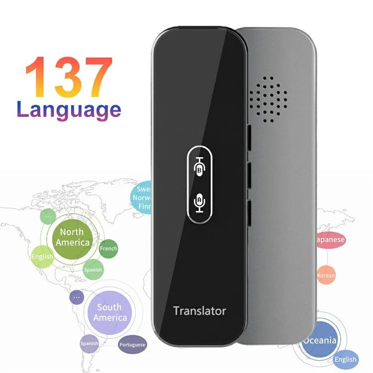 G6X Built-in 600mAh Battery Bluetooth 137 Languages Speech Translator for iOS, Android