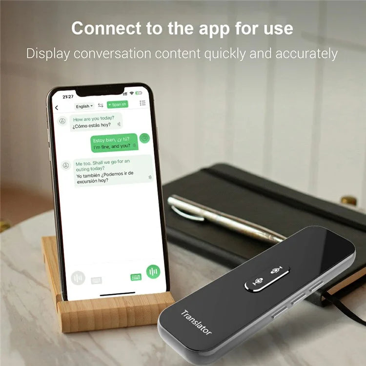 G6X Built-in 600mAh Battery Bluetooth 137 Languages Speech Translator for iOS, Android