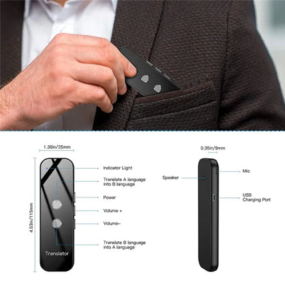 G6 137 Languages Voice Translator Rechargeable Bluetooth Smart Translation Stick