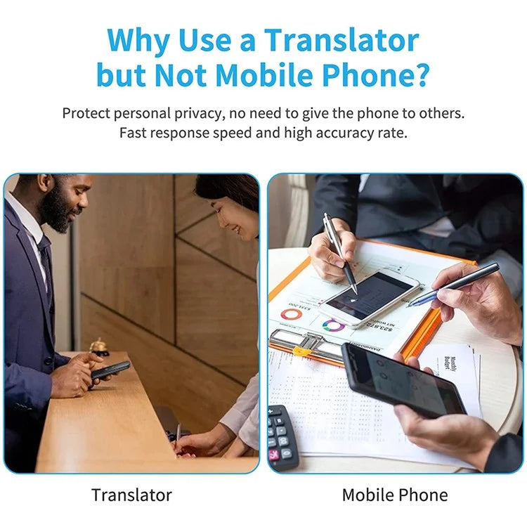 G6 137 Languages Voice Translator Rechargeable Bluetooth Smart Translation Stick