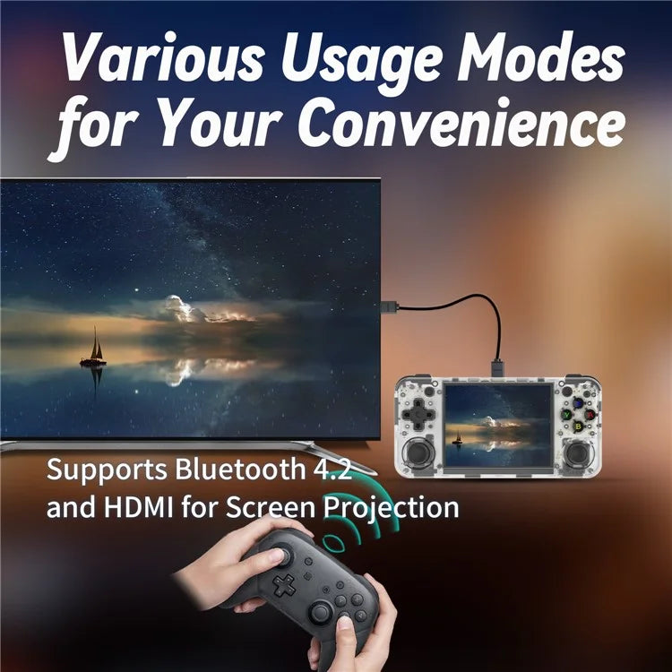 ANBERNIC RG35XX H 64GB+128GB Handheld Game Console 3.5-inch IPS Screen Support 10K Games (English Version)