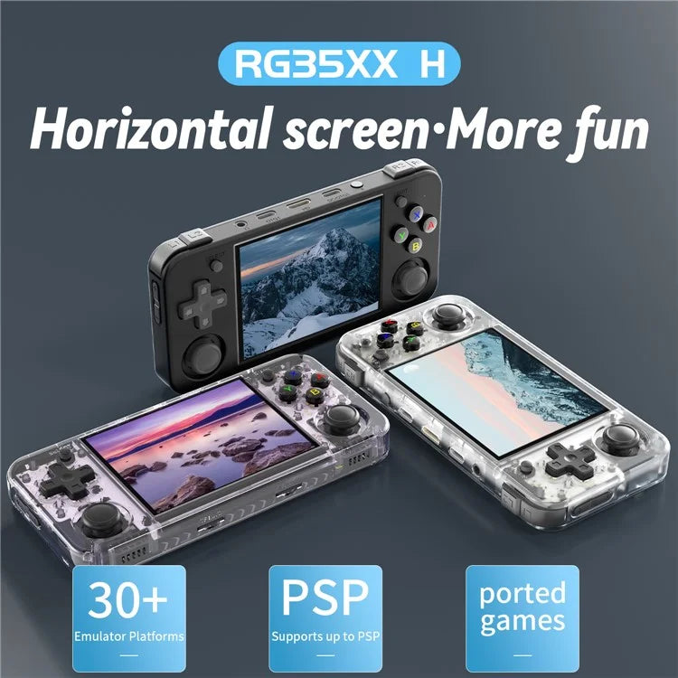 ANBERNIC RG35XX H 64GB+128GB Handheld Game Console 3.5-inch IPS Screen Support 10K Games (English Version)
