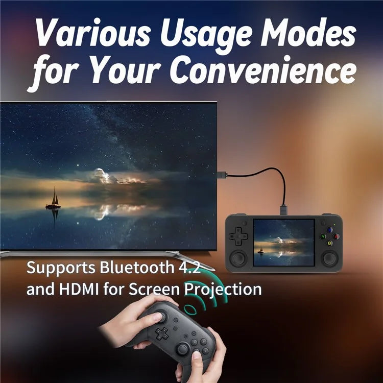 ANBERNIC RG35XX H 64GB+128GB Handheld Game Console 3.5-inch IPS Screen Support 10K Games (English Version)