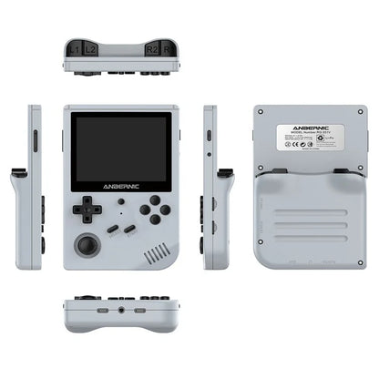 ANBERNIC RG351V 3.5-inch Display Handheld Game Console, Upgraded Version 16G+32G Built-In 3000 Games