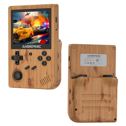 ANBERNIC RG351V 3.5-inch Display Handheld Game Console, Upgraded Version 16G+32G Built-In 3000 Games