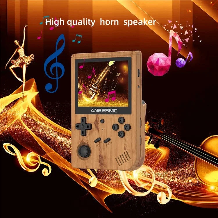 ANBERNIC RG351V 3.5-inch Display Handheld Game Console, Upgraded Version 16G+32G Built-In 3000 Games