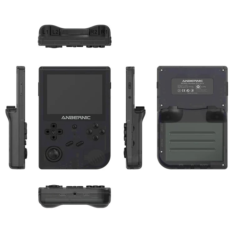 ANBERNIC RG351V Handheld Game Console 16G+64G 3.5-inch IPS Screen Video Game Console, 5000 Games