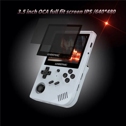 ANBERNIC RG351V 3.5-inch Display Handheld Game Console, 16G+256G Built-In 25000 Games, Ultimate Version