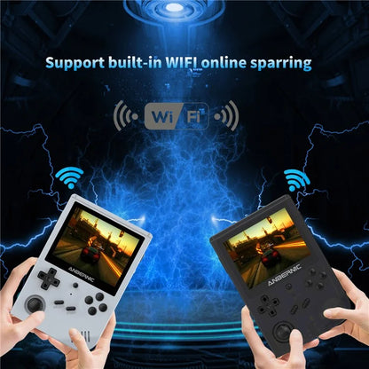 ANBERNIC RG351V 3.5-inch Display Handheld Game Console, 16G+256G Built-In 25000 Games, Ultimate Version