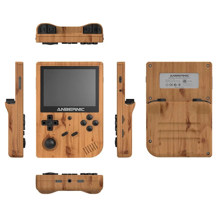 ANBERNIC RG351V 3.5-inch Display Handheld Game Console, 16G+256G Built-In 25000 Games, Ultimate Version