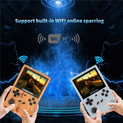 ANBERNIC RG351V 3.5-inch Display Handheld Game Console, 16G+256G Built-In 25000 Games, Ultimate Version