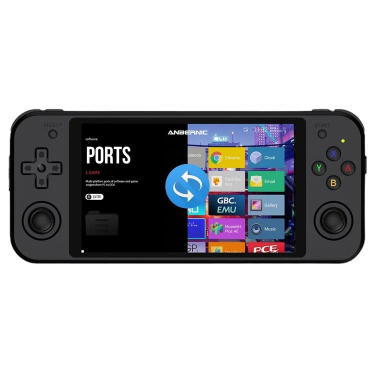 ANBERNIC RG552 Dual System Handheld Game Console, 16GB + 64GB with Games (English Version)