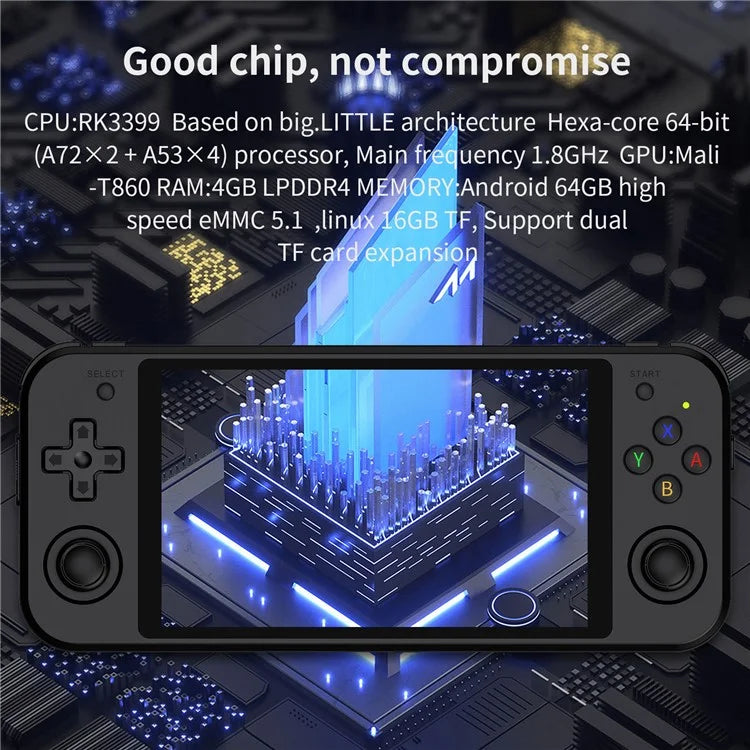 ANBERNIC RG552 Dual System Handheld Game Console, 16GB + 64GB with Games (English Version)