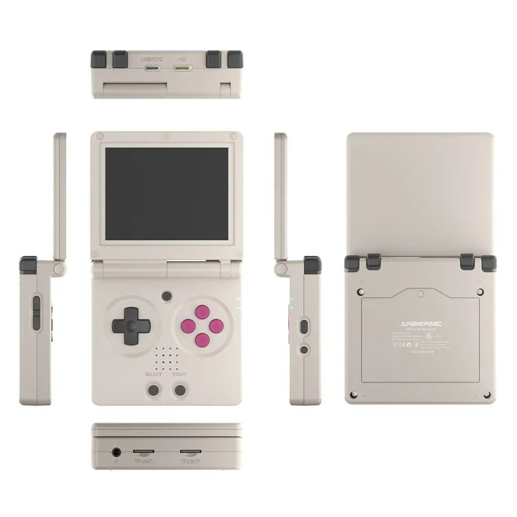 ANBERNIC RG35XXSP Retro Flip Handheld Game Console 64GB+128GB Video Game Player (English Version)