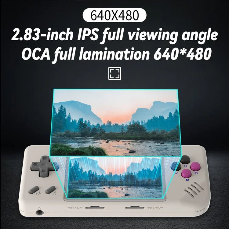 ANBERNIC RG28XX 64GB Game Console 2.83-inch IPS Screen (English Version) Handheld Game Console