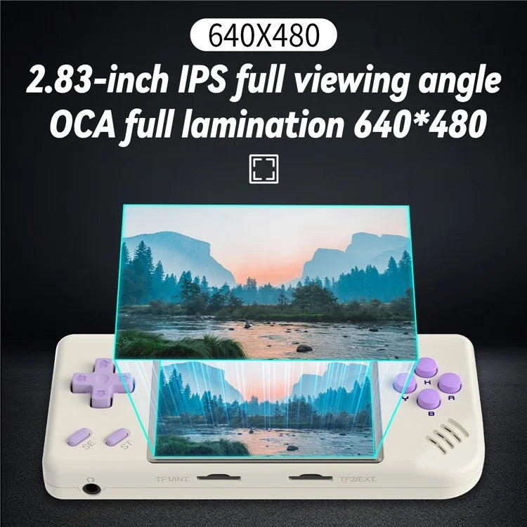 ANBERNIC RG28XX 64GB Game Console 2.83-inch IPS Screen (English Version) Handheld Game Console