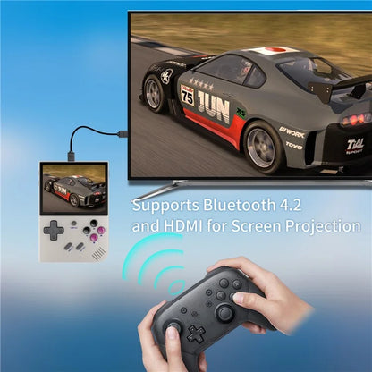 ANBERNIC RG35XX Plus Mini Handheld Game Console 64G+128G, 10000 Games (English Version)