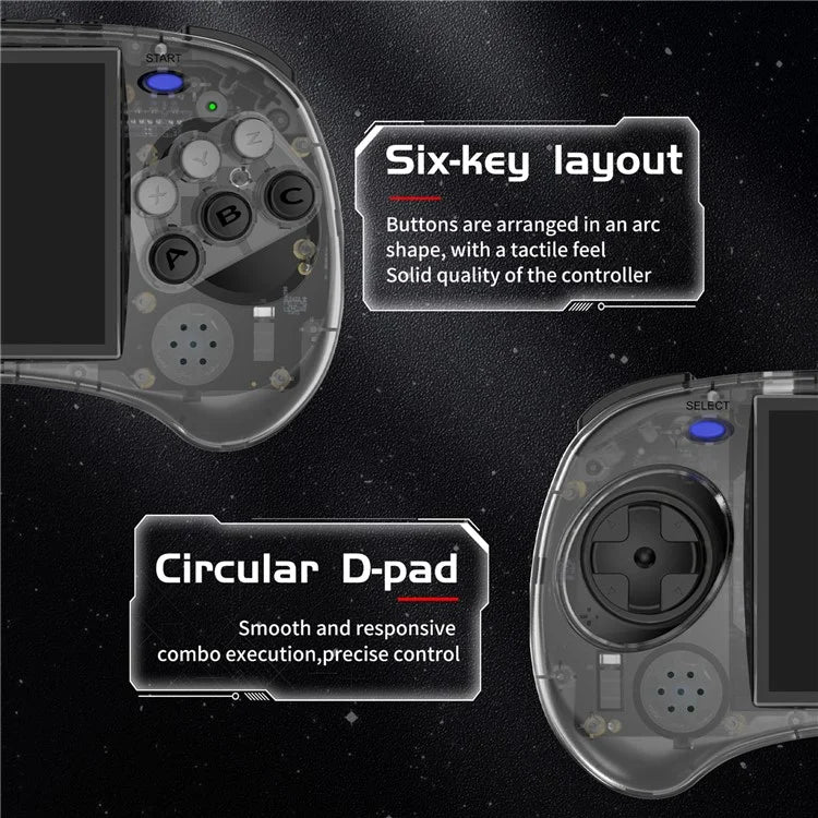 ANBERNIC RG ARC-S Handheld Game Console 128GB 6-Button Design Game Players (English Version)