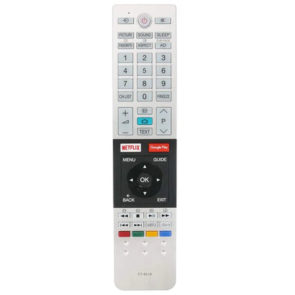 CT-8516 Ergonomic TV Remote for TOSHIBA Remote Control Replacement