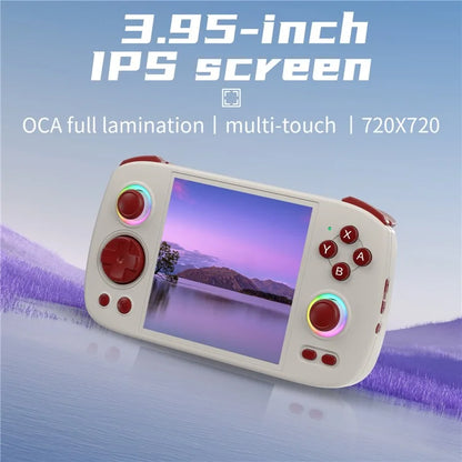 ANBERNIC RG Cube 3.95-inch IPS Screen Portable Handheld Game Console, with 128 TF Card