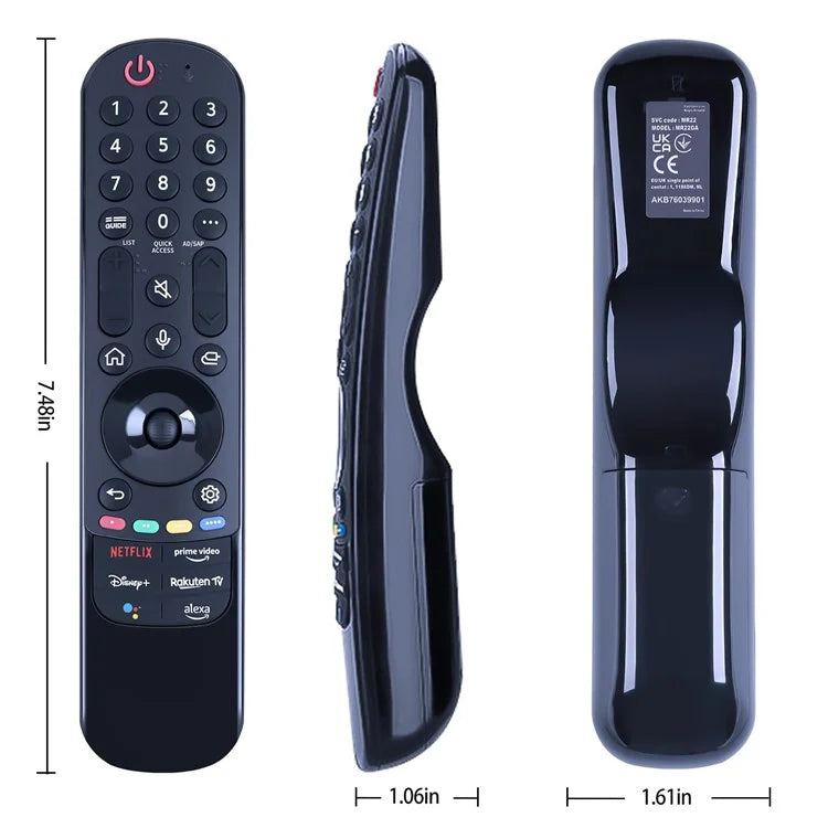 AKB76039901 For LG TV Long Distance Ergonomic Handheld Remote Controller