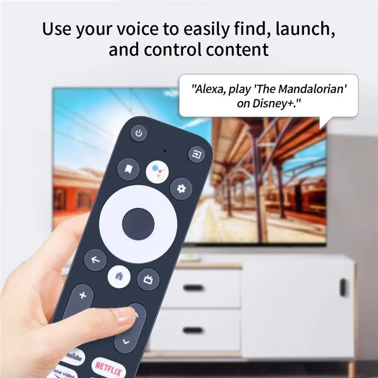 For Mecool KM2 Plus TV Set-Top Box Ergonomic Remote Controller with Voice Function