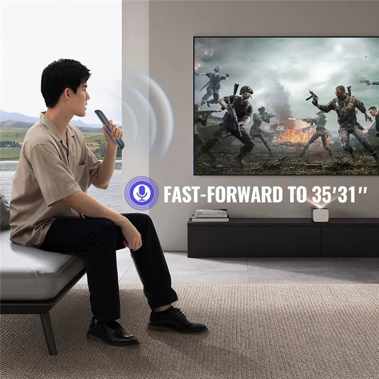 For Mecool KM2 Plus TV Set-Top Box Ergonomic Remote Controller with Voice Function