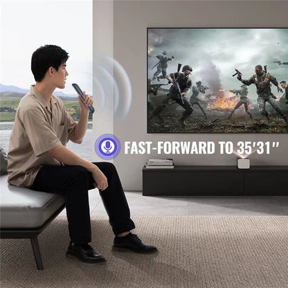 For Mecool KM2 Plus TV Set-Top Box Ergonomic Remote Controller with Voice Function