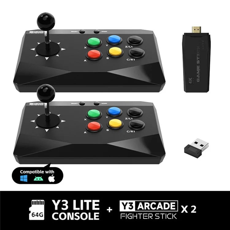 DATA FROG Home Wireless Game Stick with 2 Joystick Game Controller Rocker Gamepad