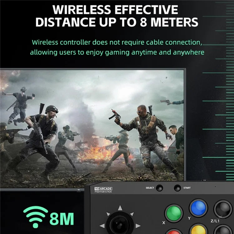 DATA FROG Home Wireless Game Stick with 2 Joystick Game Controller Rocker Gamepad