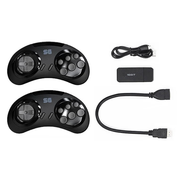 DATA FROG Y2 SG HD TV Video Game Controller Double Wireless Gamepad, 4G Memory Card / 1900 Games
