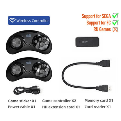 DATA FROG Y2 SG HD TV Video Game Controller Double Wireless Gamepad, 4G Memory Card / 1900 Games