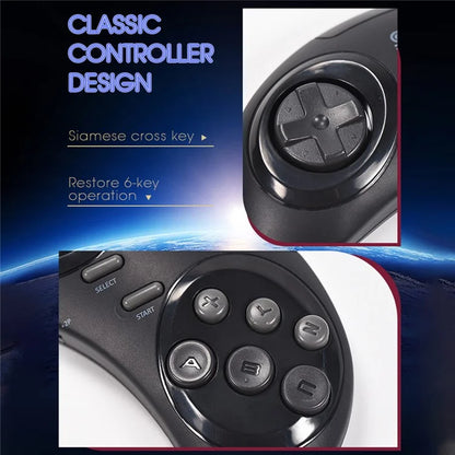 DATA FROG Y2 SG HD TV Video Game Controller Double Wireless Gamepad, 4G Memory Card / 1900 Games