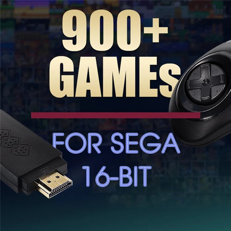 DATA FROG Y2 SG HD TV Video Gaming Controller Game Stick with Double Wireless Gamepad, 1G Memory Card / 900 Games