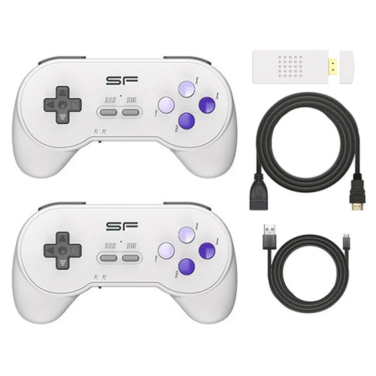DATA FROG Y2 SF TV HD Video Game Stick Built-In 900 Games with 2 Wireless Game Controllers