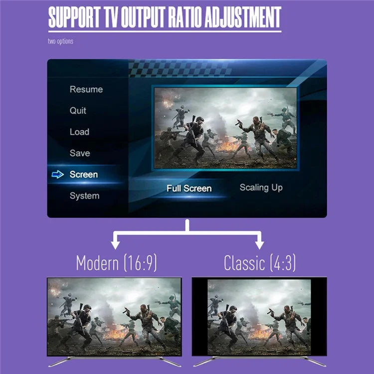 DATA FROG Y2 SF HD-Compatible Game Stick SFC / FC Gamepads Dual Wireless Controller, 3000+ Games