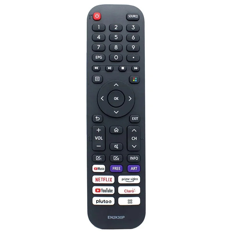 EN2K30P For Hisense TV Remote Control Ergonomic Replacement Controller