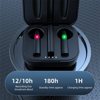 S20 For iPhone Live Broadcast 2.4G Wireles Earbud Microphone (1 Receiver+2 Microphones)