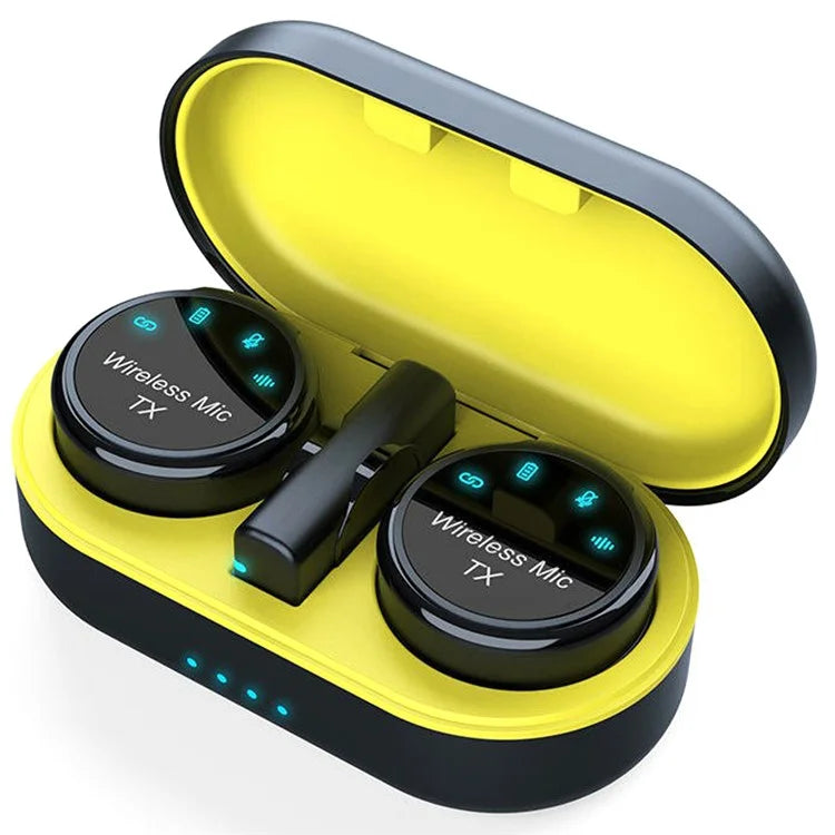 S3 1 Pair 2.4G Wireless Clip-On Microphone with 1 Type-C Receiver for Outdoor Live Broadcasting