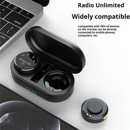 S3 1 Pair 2.4G Wireless Clip-On Microphone with 1 Type-C Receiver for Outdoor Live Broadcasting