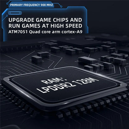 POWKIDDY x51 Handheld Game Console 5-inch IPS Screen Retro Arcade Gaming Console, 64G Memory Card