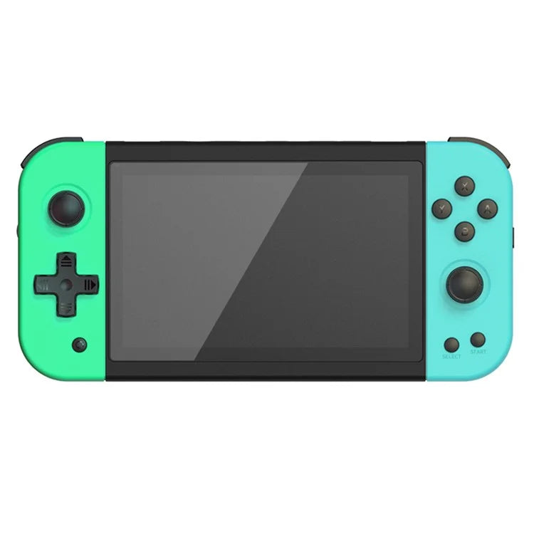POWKIDDY x51 Handheld Game Console 5-inch IPS Screen Retro Arcade Gaming Console, 64G Memory Card