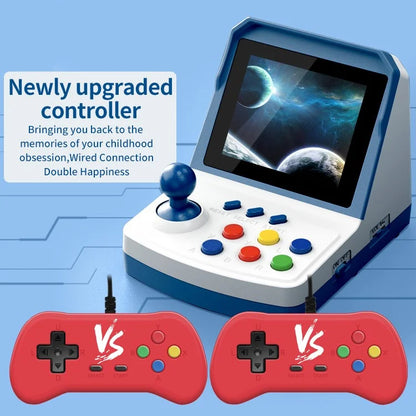 POWKIDDY A6Plus Support 2 Players Retro Video Game Console 3.5 inch Screen Game Console with 2 Controllers