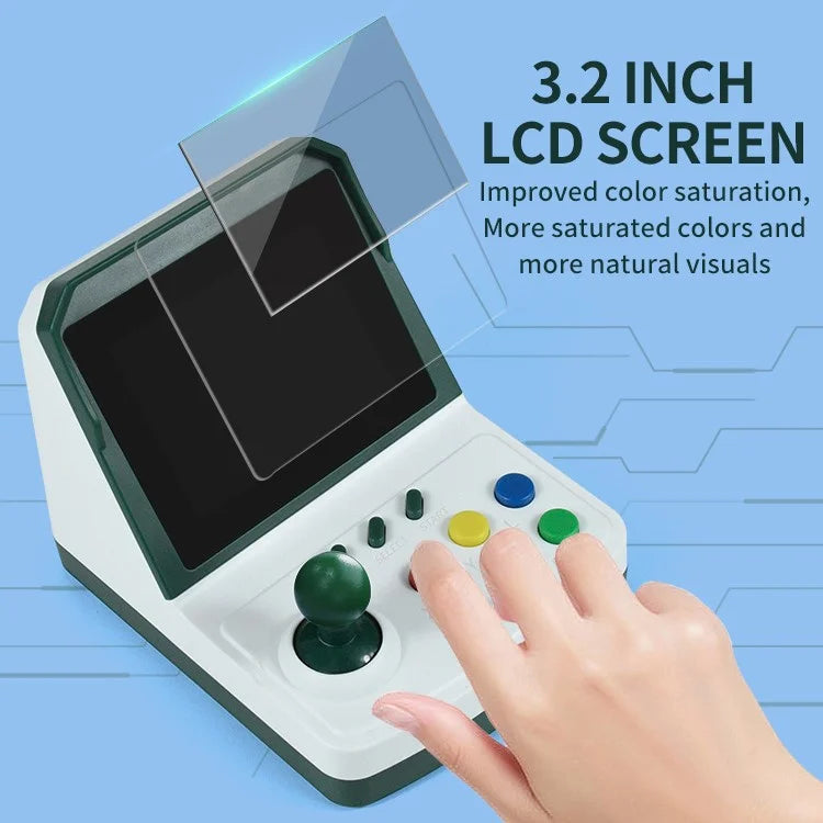 POWKIDDY A6Plus Support 2 Players Retro Video Game Console 3.5 inch Screen Game Console with 2 Controllers