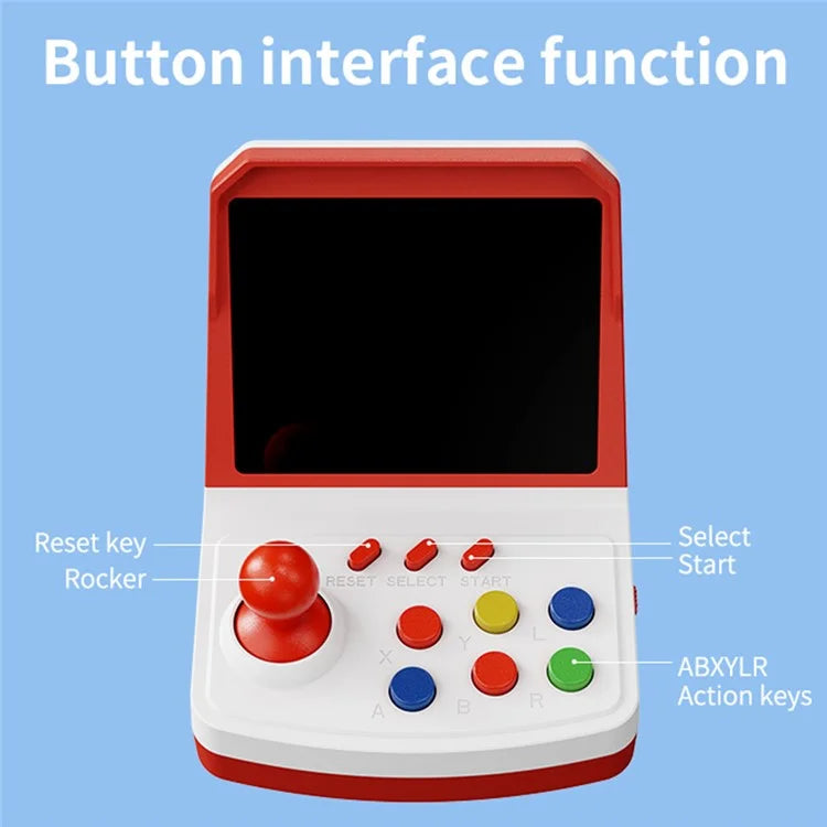 POWKIDDY A6Plus Support 2 Players Retro Video Game Console 3.5 inch Screen Game Console with 2 Controllers