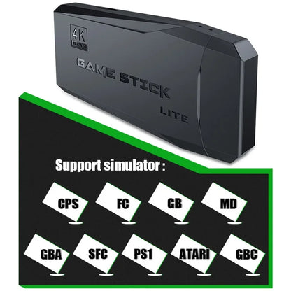 DATA FROG Y3 Lite Game Stick HD TV Gaming Console with 2 Wireless Gamepad, 64G Memory Card / 20000 Games